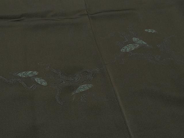 平和屋着物＃羽織　霞舞羽文　黒地　正絹　逸品　CABI6122in