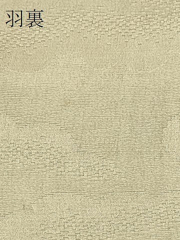 平和屋着物＃羽織　寿光織　亀甲舞葉文　黒地　金糸　正絹　逸品　未使用　CABI6123in