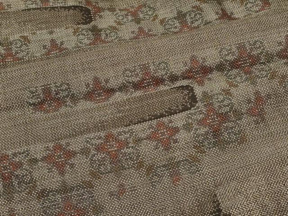 平和屋着物＃本場大島紬　道中着　9マルキ　エ霞更紗花文　正絹　逸品　CABI6140in