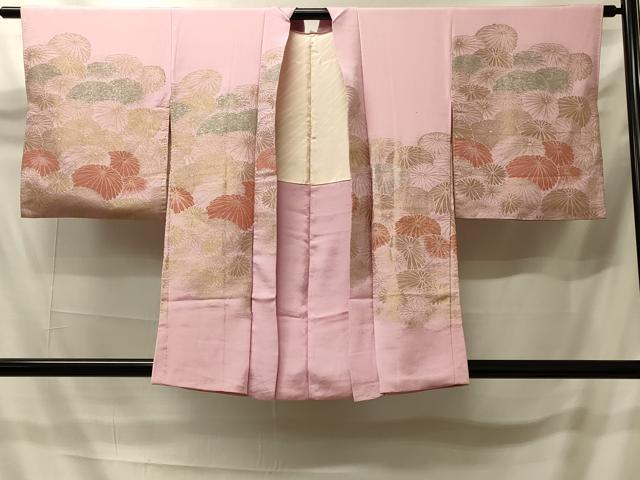 平和屋着物＃羽織　寿光織　菊づくし　金銀糸　正絹　逸品　CABI6144in