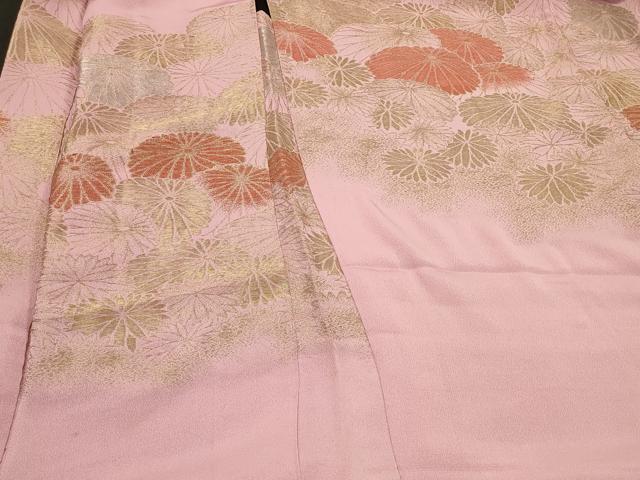 平和屋着物＃羽織　寿光織　菊づくし　金銀糸　正絹　逸品　CABI6144in