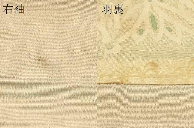 平和屋着物＃羽織　寿光織　更紗花文　銀糸　正絹　逸品　CABI6152in