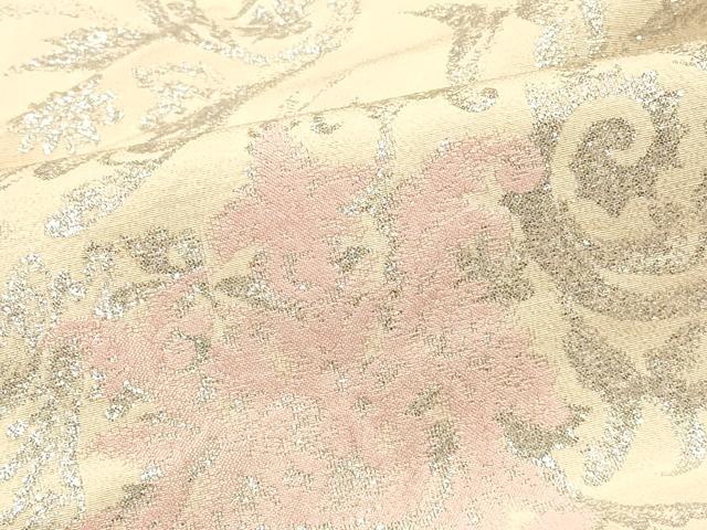 平和屋着物＃羽織　寿光織　更紗花文　銀糸　正絹　逸品　CABI6152in