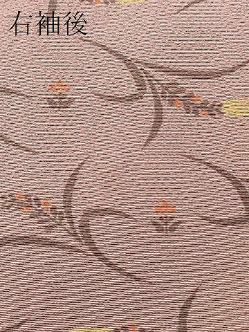 平和屋着物＃羽織　草花文　正絹　逸品　CABI6153in