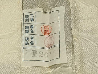 平和屋着物＃羽織　寿光織　花車文　黒地　金銀糸　正絹　逸品　CABI6158in
