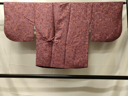 平和屋着物＃道中着　花唐草文　正絹　逸品　CABI6164in