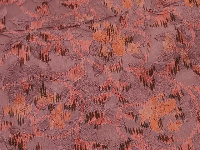 平和屋着物＃道中着　花唐草文　正絹　逸品　CABI6164in