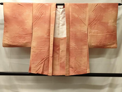 平和屋着物＃羽織　地紋起こし　立波文　暈し染め　正絹　逸品　CABI6180in