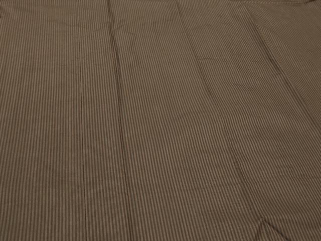 平和屋着物＃道行コート　雨コート　単衣　縞　ロング丈　正絹　逸品　CABI6183in