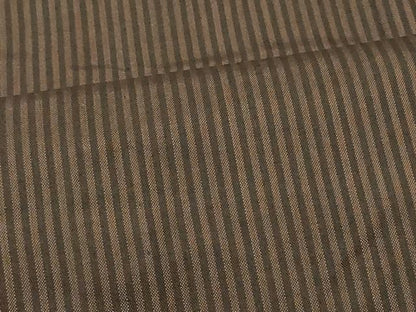平和屋着物＃道行コート　雨コート　単衣　縞　ロング丈　正絹　逸品　CABI6183in