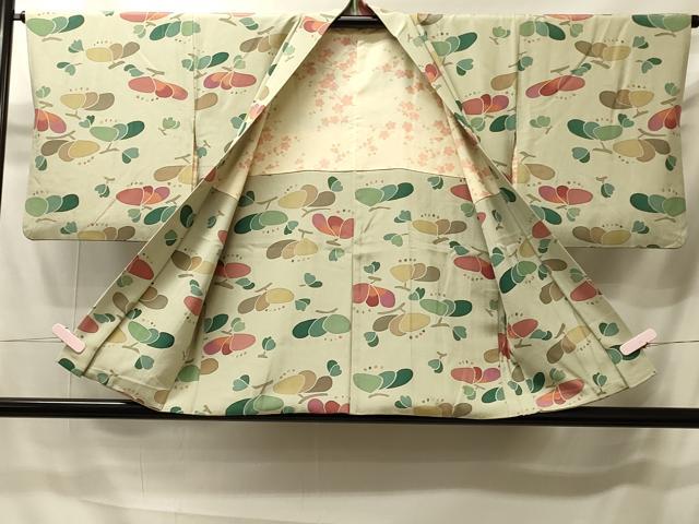平和屋着物＃羽織　舞花文　正絹　逸品　CABI6185in