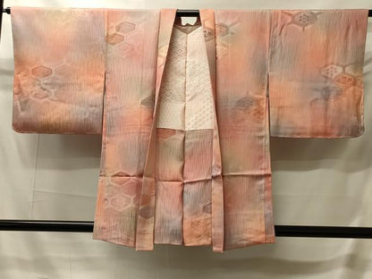 平和屋着物＃羽織　地紋起こし　亀甲花文　暈し染め　正絹　逸品　未使用　CABI6189in