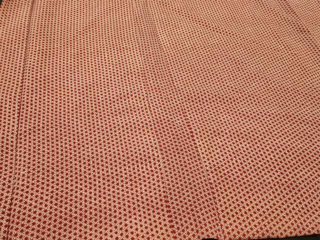 平和屋着物＃長羽織　麻の葉文様　正絹　逸品　CABI6190in