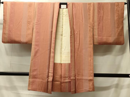 平和屋着物＃長羽織　枝花間道地紋　正絹　逸品　CABI6194in