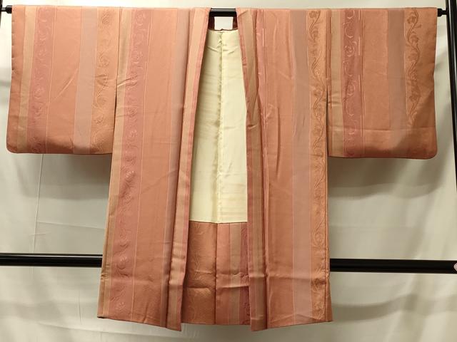 平和屋着物＃長羽織　枝花間道地紋　正絹　逸品　CABI6194in