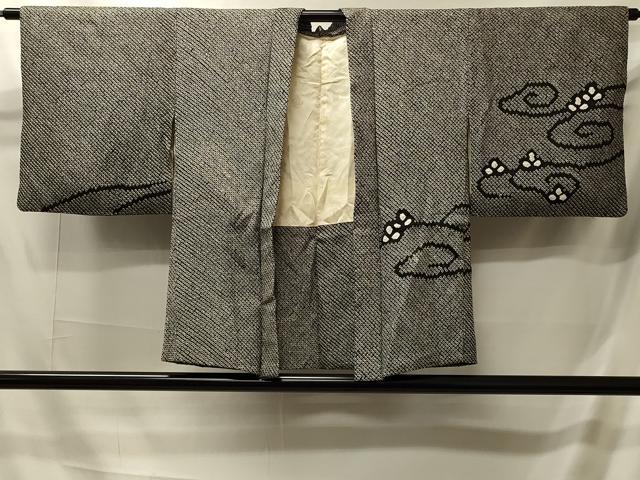 平和屋着物＃羽織　総絞り　枝花文　正絹　逸品　CABI6196in
