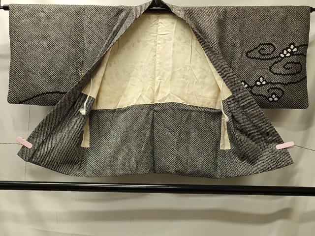 平和屋着物＃羽織　総絞り　枝花文　正絹　逸品　CABI6196in