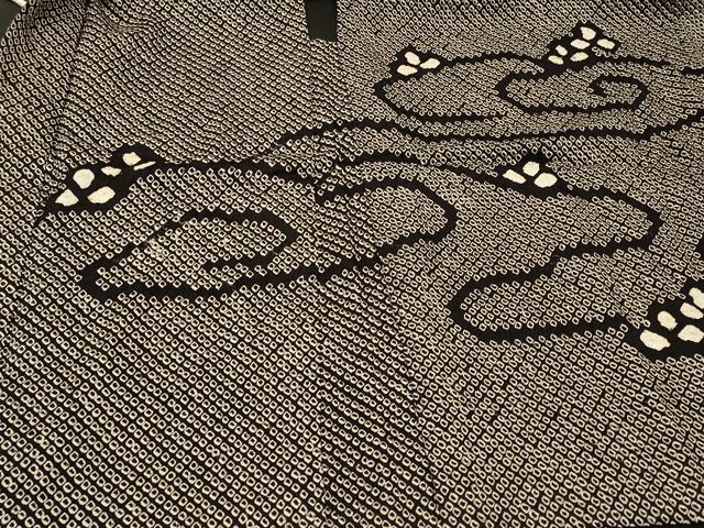 平和屋着物＃羽織　総絞り　枝花文　正絹　逸品　CABI6196in