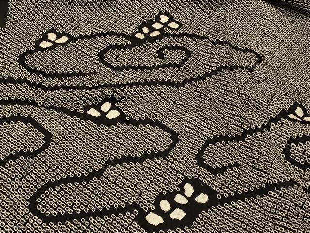 平和屋着物＃羽織　総絞り　枝花文　正絹　逸品　CABI6196in