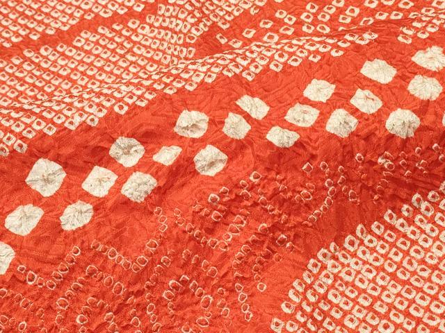 平和屋着物＃道行コート　総絞り　吉祥立波文　正絹　逸品　CABI6197in