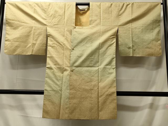 平和屋着物＃本場染大島紬　道行コート　霞文　暈し染め　ロング丈　正絹　逸品　CABI6198in