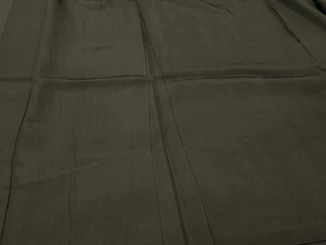 平和屋着物＃男性 長羽織 単衣 黒紋付き 正絹 逸品 CABI6203in