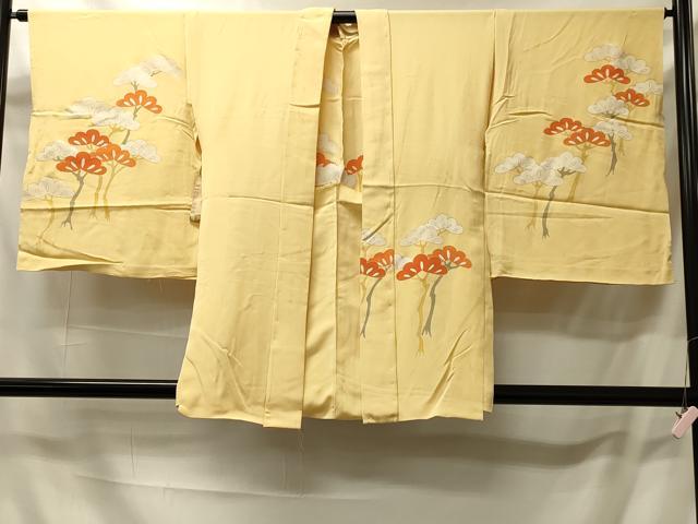 平和屋着物＃羽織　仮絵羽　枝松文　金彩　正絹　逸品　未使用　CABI6207in