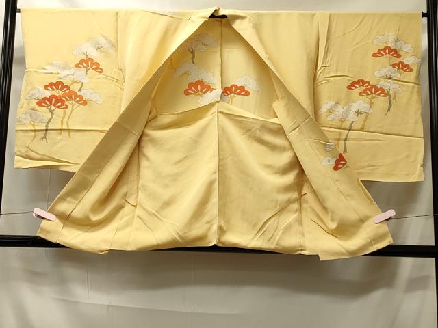 平和屋着物＃羽織　仮絵羽　枝松文　金彩　正絹　逸品　未使用　CABI6207in