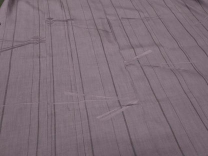 平和屋着物＃道行コート　雨コート　単衣　幾何学間道　ロング丈　正絹　逸品　CABI6208in