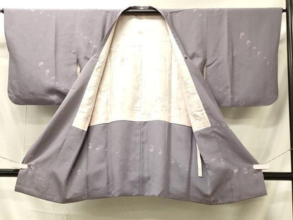 平和屋着物＃道行コート　勾玉　ロング丈　正絹　逸品　CABI6209in
