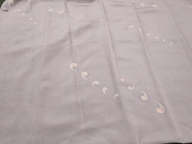 平和屋着物＃道行コート　勾玉　ロング丈　正絹　逸品　CABI6209in