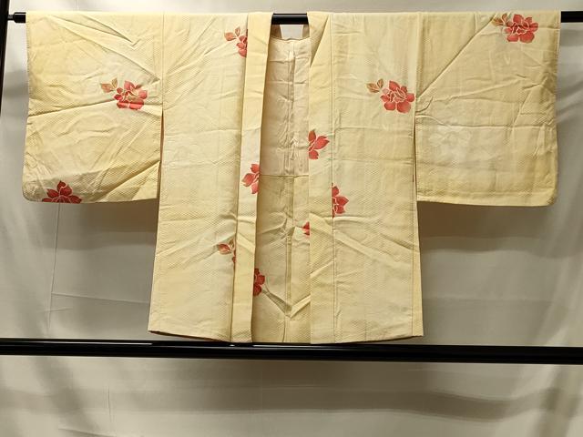 平和屋着物＃羽織　地紋起こし　舞花文　暈し染め　正絹　逸品　CABI6210in