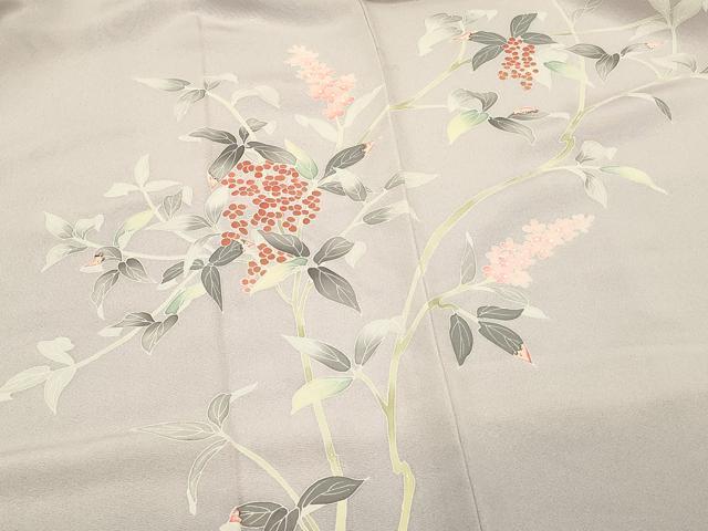 平和屋着物∞羽織　友禅　枝花文　暈し染め　正絹　逸品　CABI6211in