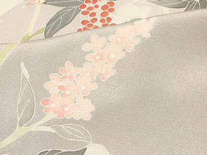 平和屋着物∞羽織　友禅　枝花文　暈し染め　正絹　逸品　CABI6211in