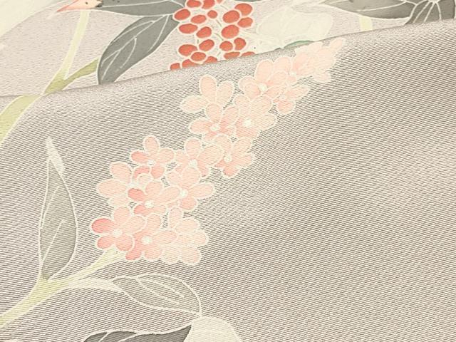 平和屋着物∞羽織　友禅　枝花文　暈し染め　正絹　逸品　CABI6211in