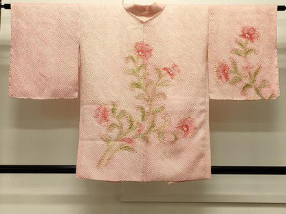 平和屋着物∞羽織　総絞り　枝花文　正絹　逸品　未使用　CABI6215in