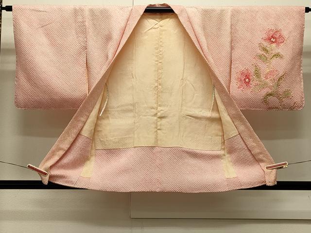 平和屋着物∞羽織　総絞り　枝花文　正絹　逸品　未使用　CABI6215in