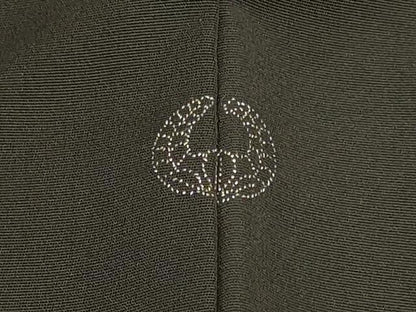 平和屋着物＃羽織　刺繍　孔雀文　黒地　金銀糸　正絹　逸品　未使用　CABI6216in