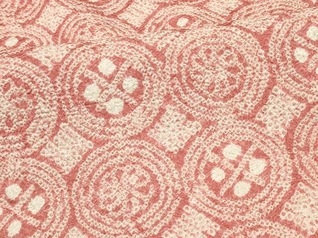 平和屋着物∞羽織　総絞り　花丸文　正絹　逸品　未使用　CABI6227in