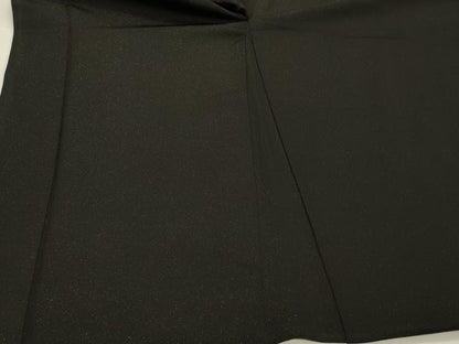 平和屋着物∞男性　長羽織　黒紋付き　銀通し地　キングサイズ　正絹　逸品　CABI6228in