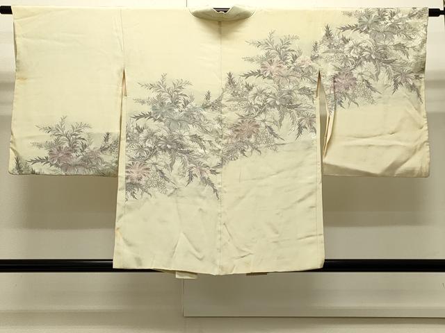 平和屋着物∞羽織　寿光織　草花文　正絹　逸品　CABI6231in