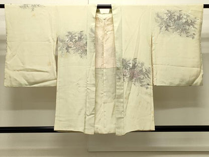 平和屋着物∞羽織　寿光織　草花文　正絹　逸品　CABI6231in