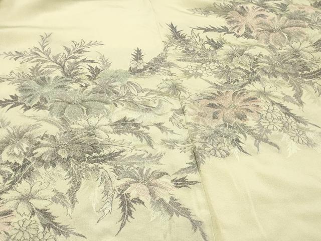 平和屋着物∞羽織　寿光織　草花文　正絹　逸品　CABI6231in