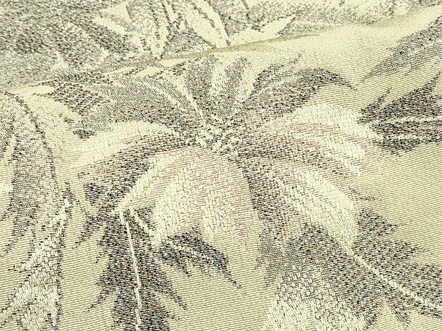 平和屋着物∞羽織　寿光織　草花文　正絹　逸品　CABI6231in