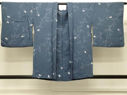 平和屋着物∞羽織　絞り　枝花文　正絹　逸品　CABI6232in