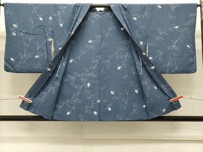 平和屋着物∞羽織　絞り　枝花文　正絹　逸品　CABI6232in