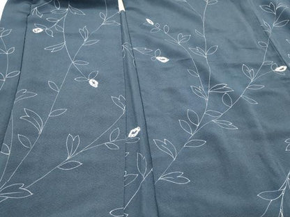 平和屋着物∞羽織　絞り　枝花文　正絹　逸品　CABI6232in