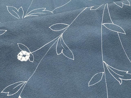 平和屋着物∞羽織　絞り　枝花文　正絹　逸品　CABI6232in