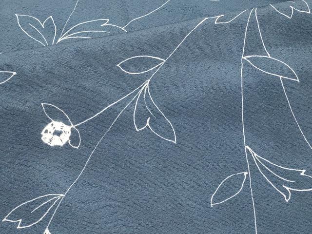 平和屋着物∞羽織　絞り　枝花文　正絹　逸品　CABI6232in