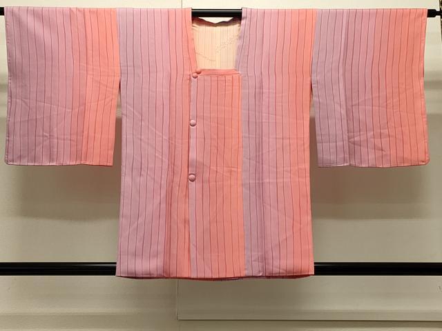 平和屋着物∞道行コート　間道　正絹　逸品　未使用　CABI6235in